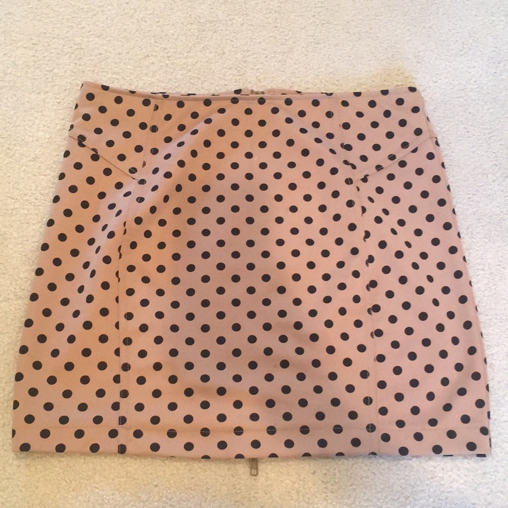 Polka dot mini skirt